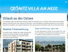 Tablet Screenshot of groemitz-villa-am-meer.de
